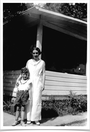 Jack Lee with his mother